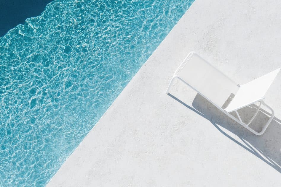 Swimming pool under construction